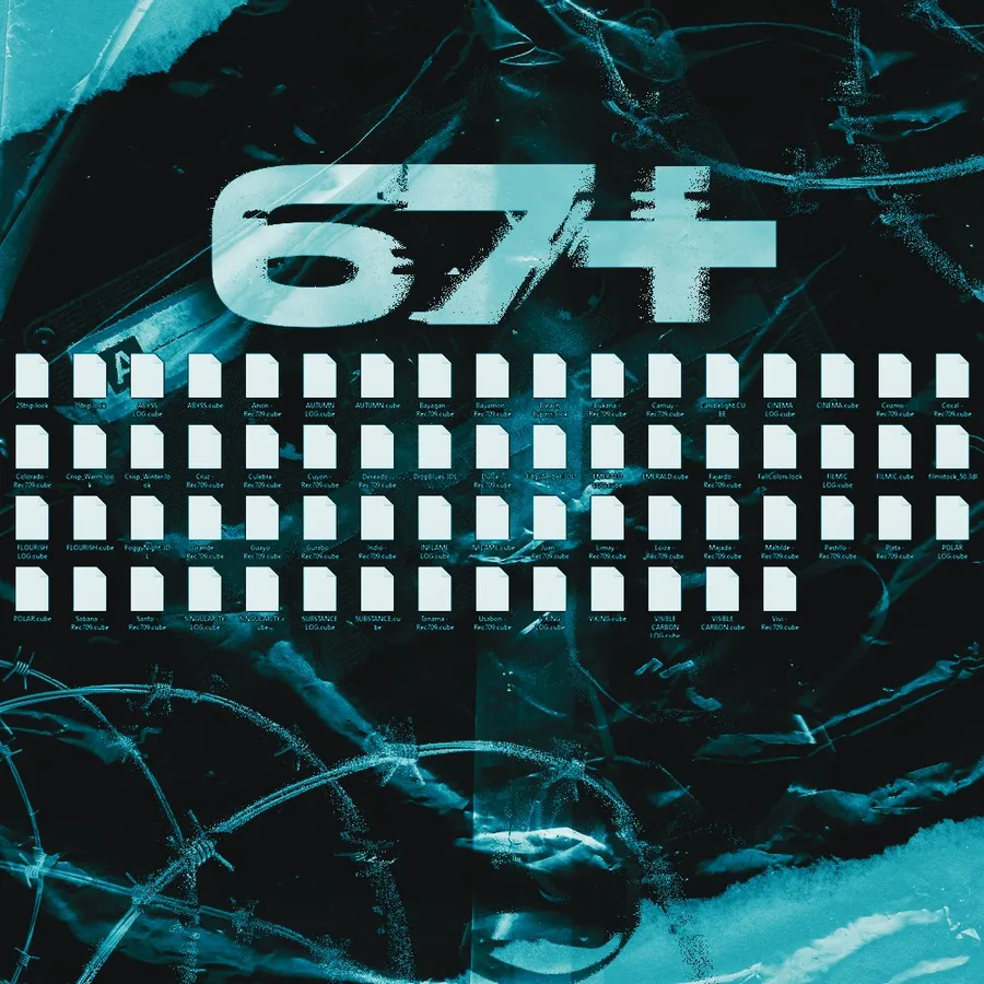 67+ .cube LUT color grading files included in the GstaikDesigns CC Pack